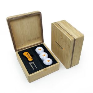 MINI HINGED MAGNETIC BAMBOO FLIX DS GOLF PRESENTATION BOX