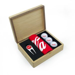 HINGED MAGNETIC BAMBOO REVO GOLF PRESENTATION BOX