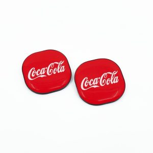 26 MM QUATRO SQUARE GOLF BALL MARKER WITH RESIN DOME