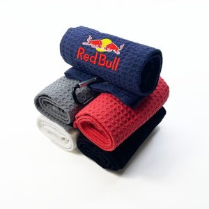 WAFFLE EMBROIDERED TRI-FOLD GOLF TOWEL (APPLIES TO EU CUSTOMERS ONLY)