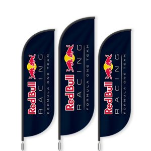 BAT FAN S ADVERTISING FLAG WITH GROUND SPIKE SIZE 70CM X 300CM