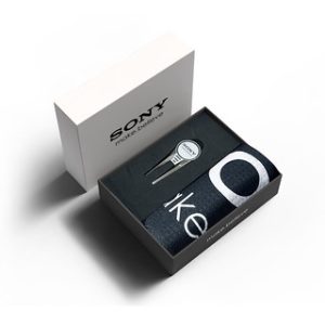 TOWEL AND GEO GOLF CUSTOMISED MINI PRESENTATION BOX