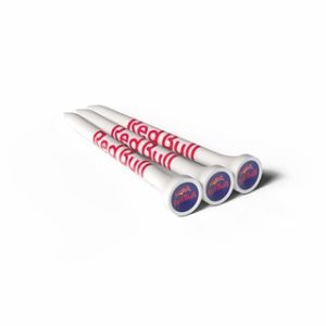 70MM WHITE BAMBOO GOLF TEES PRINTED 3 COLOURS IN THE CUP AND 1 COLOUR ON THE SHANK