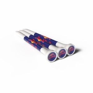 54MM WHITE BAMBOO GOLF TEES PRINTED 3 COLOURS IN THE CUP AND 3 COLOURS ON THE SHANK